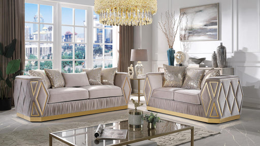 Cavalli Living Room Set – Cavalli 2 Pc Living Room Set Taupe by Galaxy Home Furnishings