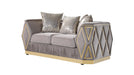 Cavalli Loveseat – Cavalli Loveseat Taupe by Galaxy Home Furnishings