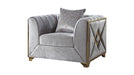 Velencia Accent Chair – Velencia Chair Silver by Galaxy Home Furnishings
