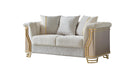 Chateau Loveseat – Chateau Loveseat Cream by Galaxy Home Furnishings