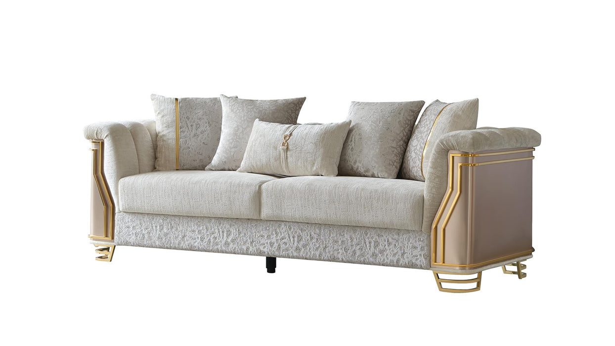Chateau Sofa – Chateau Sofa Cream by Galaxy Home Furnishings