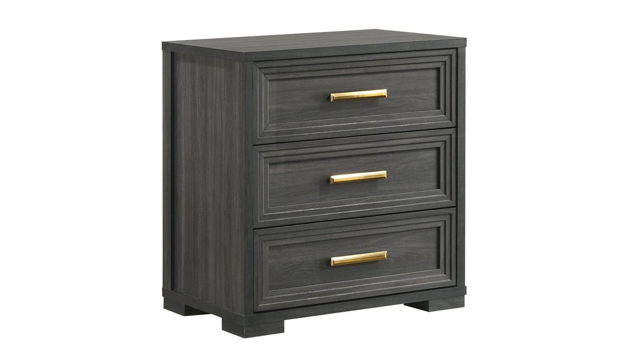 Colorado Nightstand – Colorado Nightstand Charcoal by Galaxy Home Furnishings