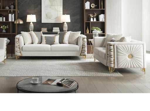 Contessa Living Room Set – Contessa 2 Pc Living Room Set in Beige by Galaxy Home Furnishings