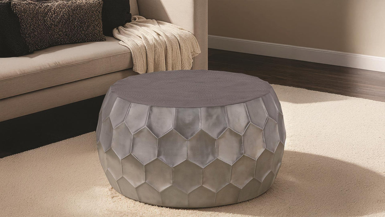 101 Coffee Table – CT-101-30-32 Coffee Table Silver by Galaxy Home Furnishings