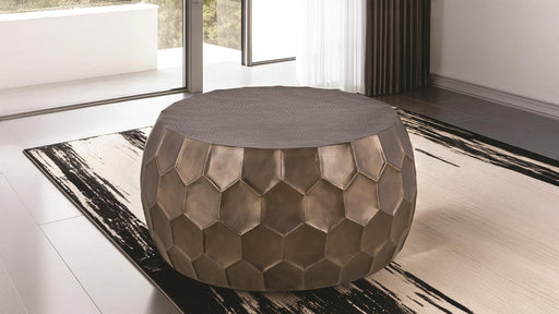 101 Coffee Table – CT-101-25-32 Coffee Table Gold by Galaxy Home Furnishings