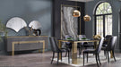 Carlino Console Mirror - Prada Grey