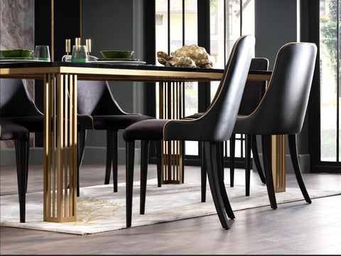 Silla de comedor Carlino 6154 - negro