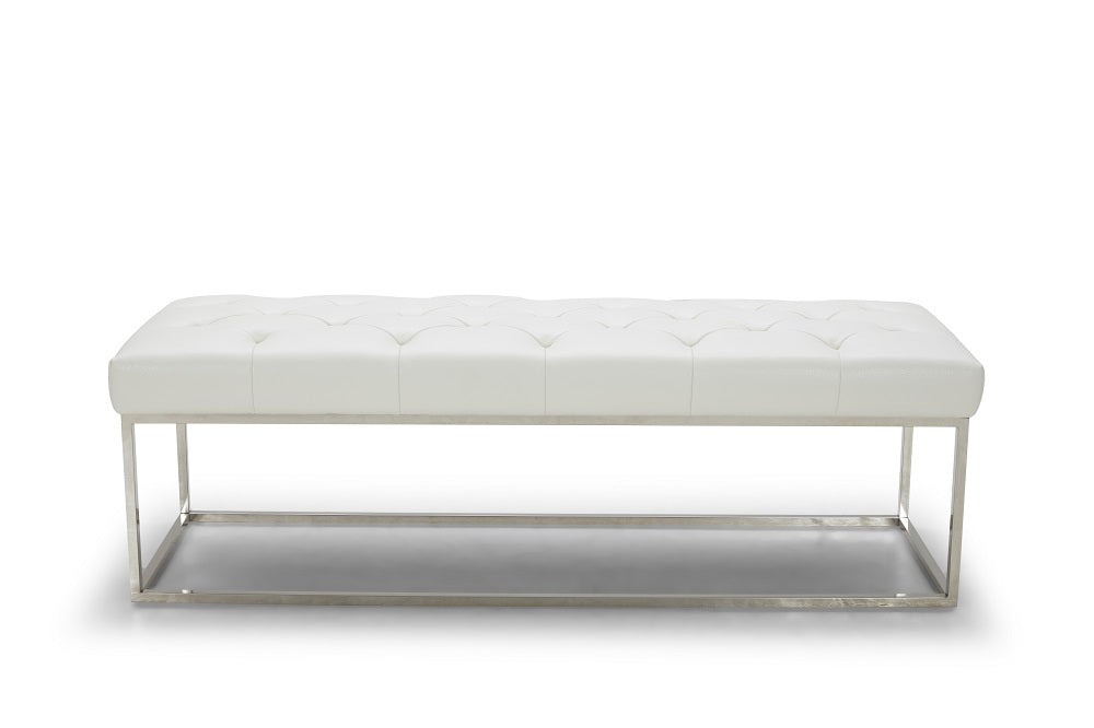 Chelsea Luyx Bench in White 18280