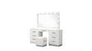 Coco Vanity – Coco Vanity Set Milky White by Galaxy Home Furnishings