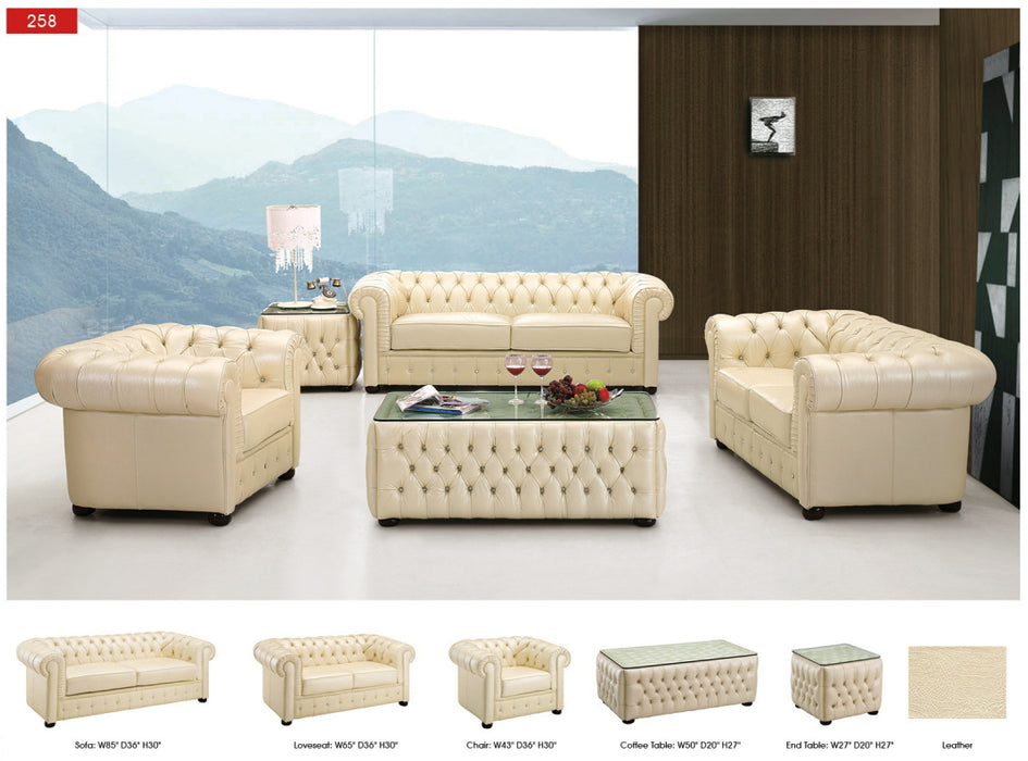 258 Armchair Full Leather