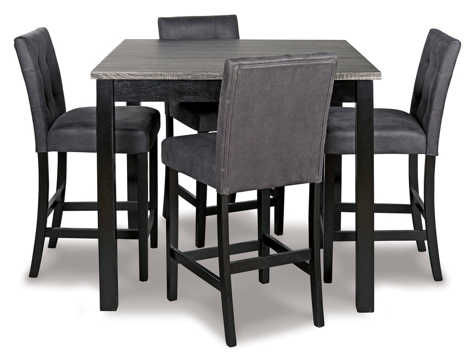 Garvine Counter Height Dining Table and Bar Stools (Set of 5)