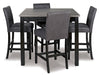 Garvine Counter Height Dining Table and Bar Stools (Set of 5)