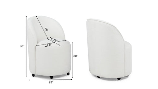 5PC (Round Table + 4 Chairs)