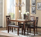 Bennox Dining Table and Chairs with Bench (Set of 6)