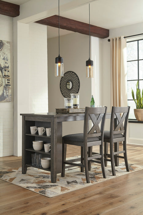 Caitbrook Counter Height Dining Table and 2 Barstools