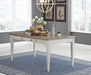 Skempton Dining Table and Chairs (Set of 7) - White;Brown/Beige