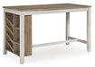 Skempton Dining Table and Chairs (Set of 7) - White;Brown/Beige
