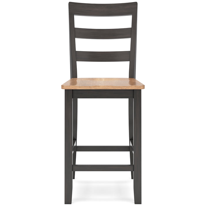 Gesthaven Counter Height Dining Table and 2 Barstools