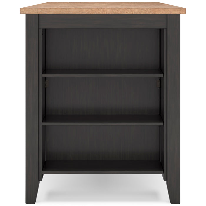 Gesthaven Counter Height Dining Table and 2 Barstools