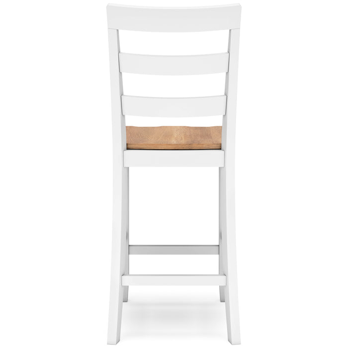 Gesthaven Counter Height Dining Table and 2 Barstools