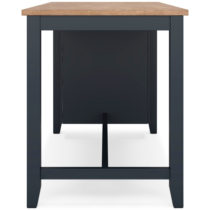 Gesthaven Counter Height Dining Table and 2 Barstools