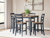 Gesthaven Counter Height Dining Table and 4 Barstools (Set of 5) - D399-223