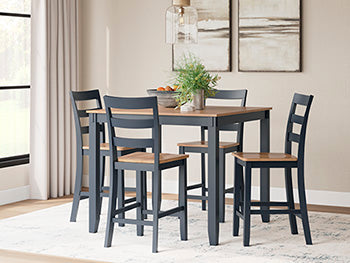 Gesthaven Counter Height Dining Table and 4 Barstools (Set of 5) - D399-223