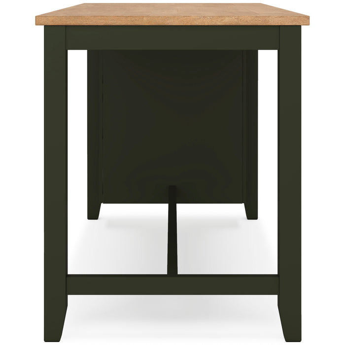 Gesthaven Counter Height Dining Table and 2 Barstools