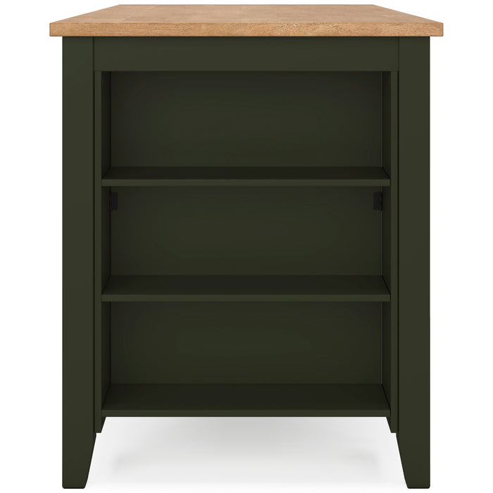 Gesthaven Counter Height Dining Table and 2 Barstools