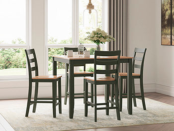 Gesthaven Counter Height Dining Table and 4 Barstools (Set of 5) - D401-223