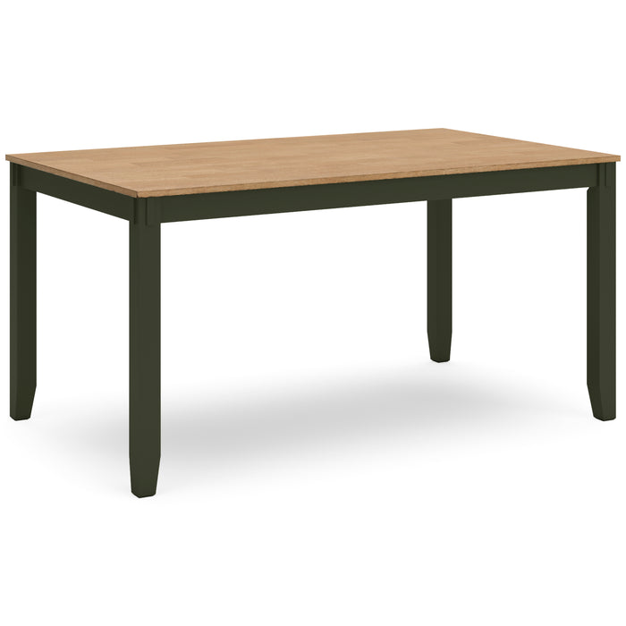 Gesthaven Dining Table with 4 Chairs and Bench (Set of 6)