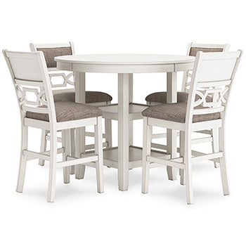 Erinberg Dining Table and 4 Chairs (Set of 5) - White