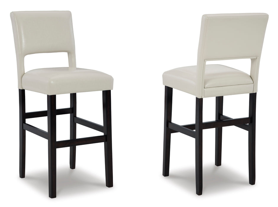 Leektree Bar Height Bar Stool (Set of 2)