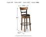 Pinnadel Bar Height Bar Stool - image 3