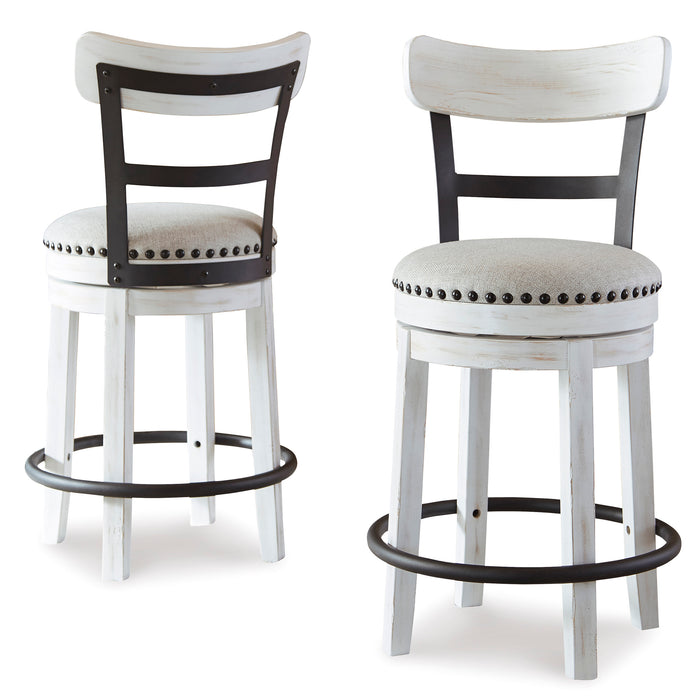 Valebeck Counter Height Dining Table and 2 Barstools