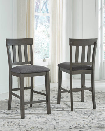 Hallanden Counter Height Dining Extension Table - Black/Gray
