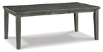 Hallanden Counter Height Dining Extension Table - Black/Gray