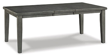 Hallanden Counter Height Dining Extension Table - Black/Gray