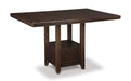 Haddigan Counter Height Dining Table with 4 Barstools
