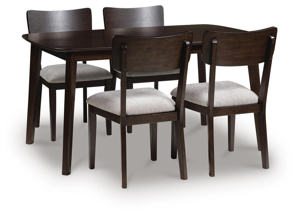 Shorbyn Dining Table and 4 Chairs (Set of 5)