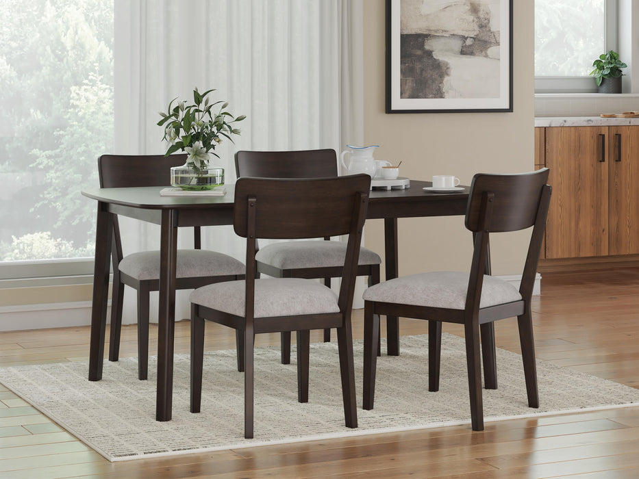 Shorbyn Dining Table and 4 Chairs (Set of 5)