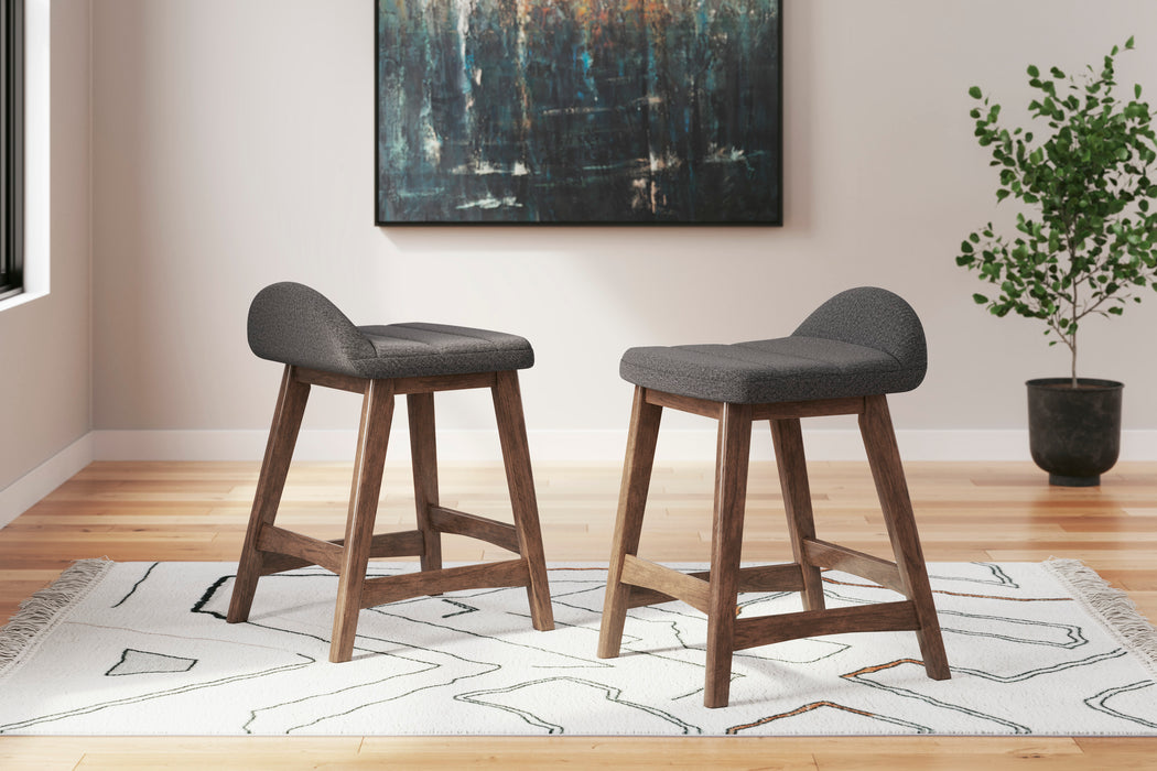 Lyncott Counter Height Bar Stool (Set of 2)