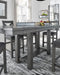 Myshanna Counter Height Dining Table and 6 Barstools