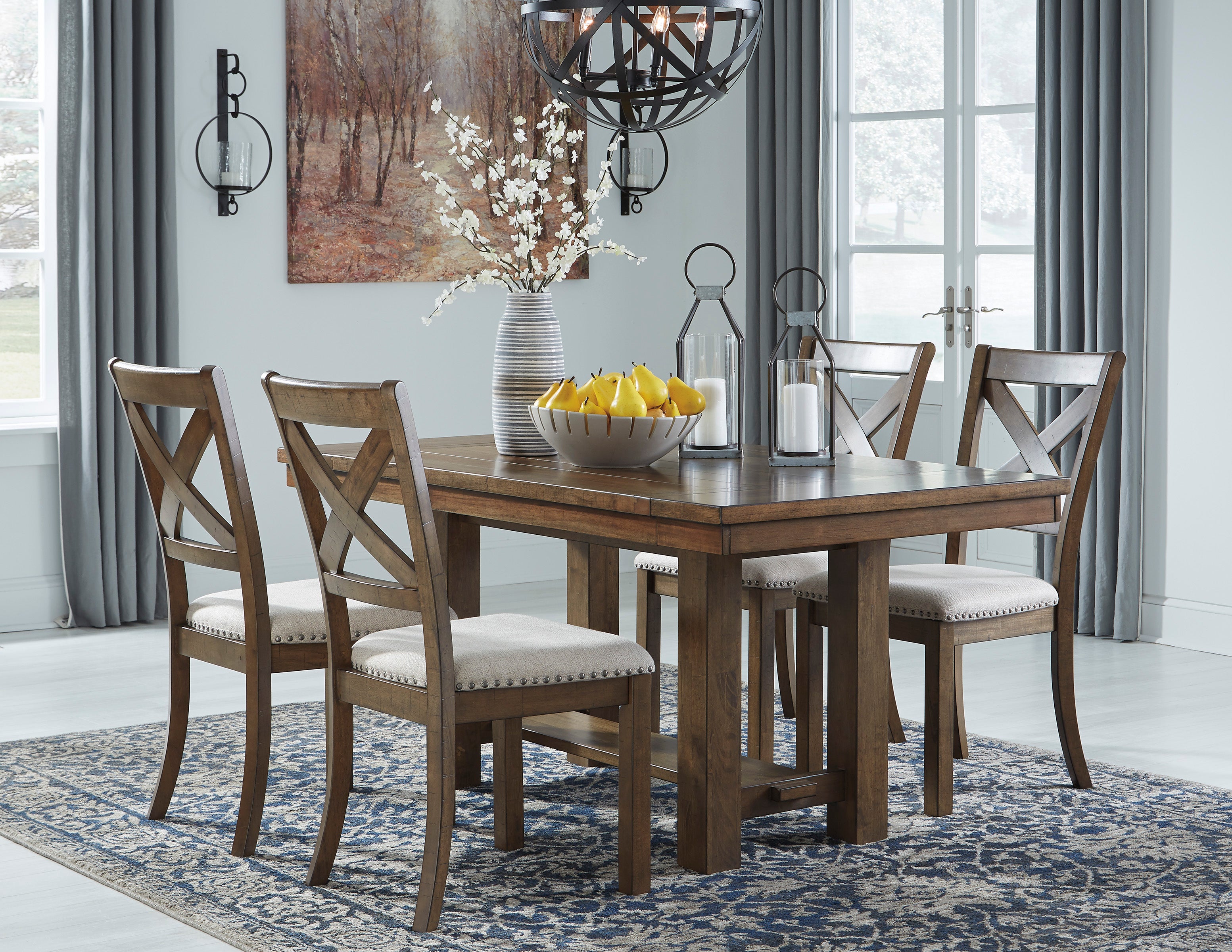 Moriville Dining Table and 4 Chairs