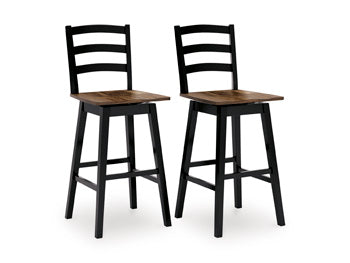 Wildenauer Dining Chair (Set of 2) - Black/Gray;Brown/Beige