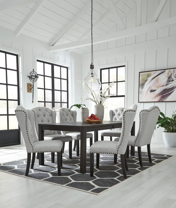 Jeanette Dining Table and 6 Chairs