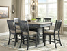 Tyler Creek Counter Height Dining Table and 6 Barstools