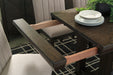 Dellbeck Dining Table and 6 Chairs with Server