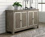 Krystanza Dining Table - Black/Gray