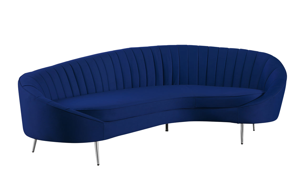 Modern Chaise-Style Sofa w/ Pet & Stain Resistant Fabric DALLAS-SFA-BLU